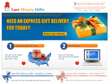 Tablet Screenshot of lastminutegifts.net